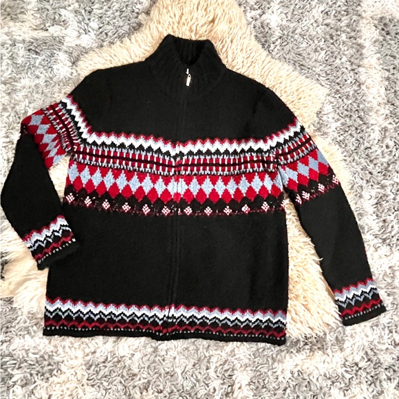 Vintage Van Heusen Zip Up Ski Sweater - Picture 3 of 6